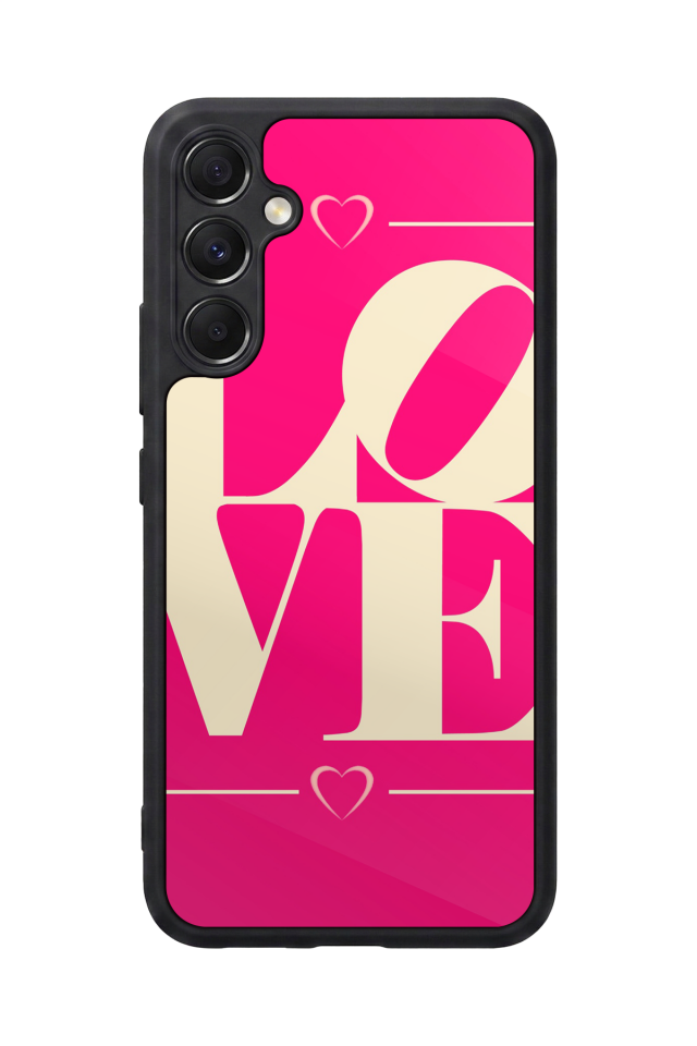 Samsung Galaxy A34 Uyumlu Love Tasarımlı Glossy Premium Kılıf