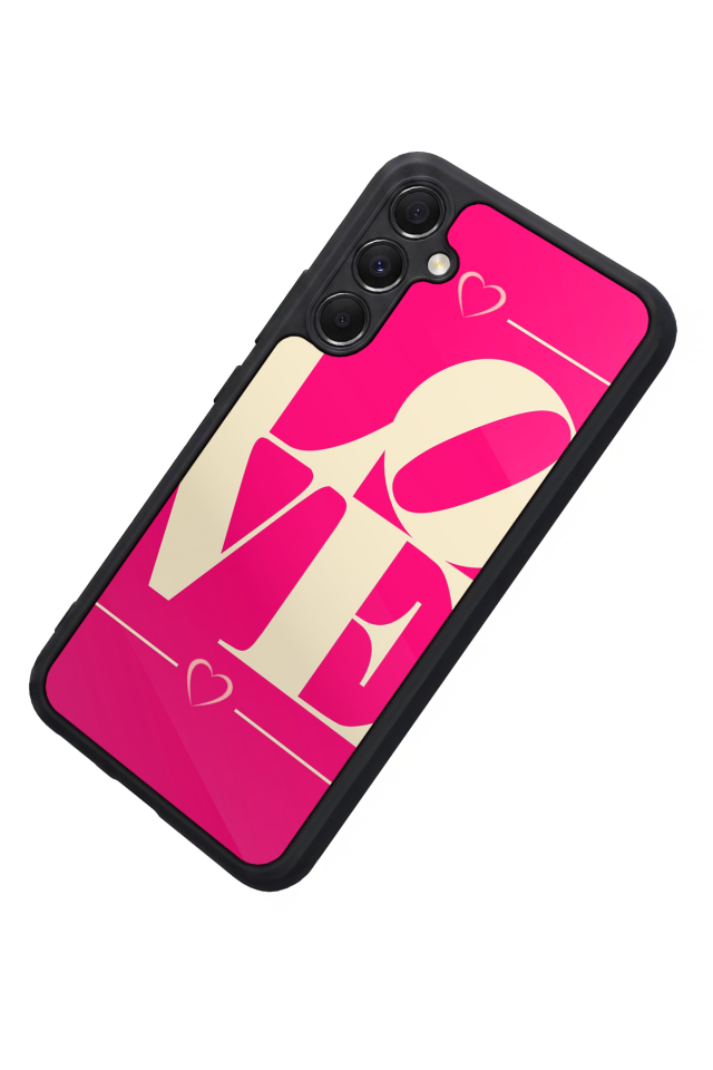 Samsung Galaxy A34 Uyumlu Love Tasarımlı Glossy Premium Kılıf