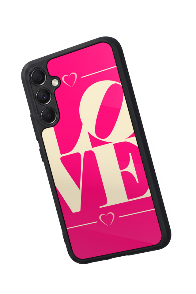 Samsung Galaxy A34 Uyumlu Love Tasarımlı Glossy Premium Kılıf