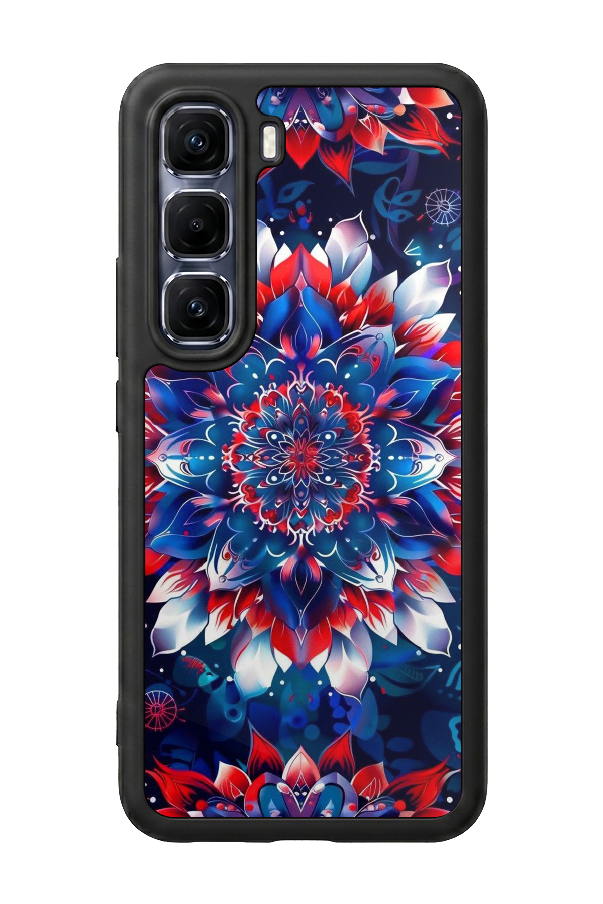 Infinix Hot 60 Pro Plus Uyumlu Mandala Tasarımlı Glossy Premium Kılıf