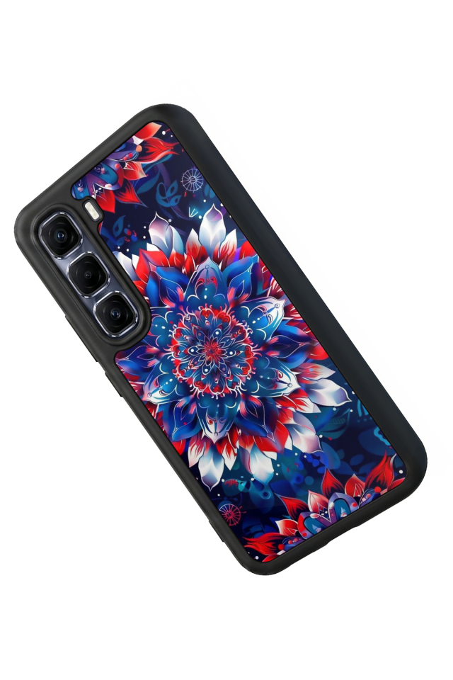 Infinix Hot 60 Pro Plus Uyumlu Mandala Tasarımlı Glossy Premium Kılıf