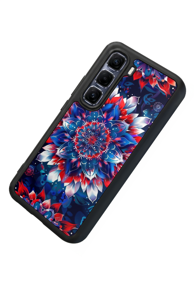 Infinix Hot 60 Pro Plus Uyumlu Mandala Tasarımlı Glossy Premium Kılıf