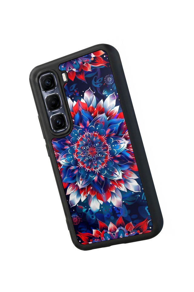 Infinix Hot 60 Pro Plus Uyumlu Mandala Tasarımlı Glossy Premium Kılıf