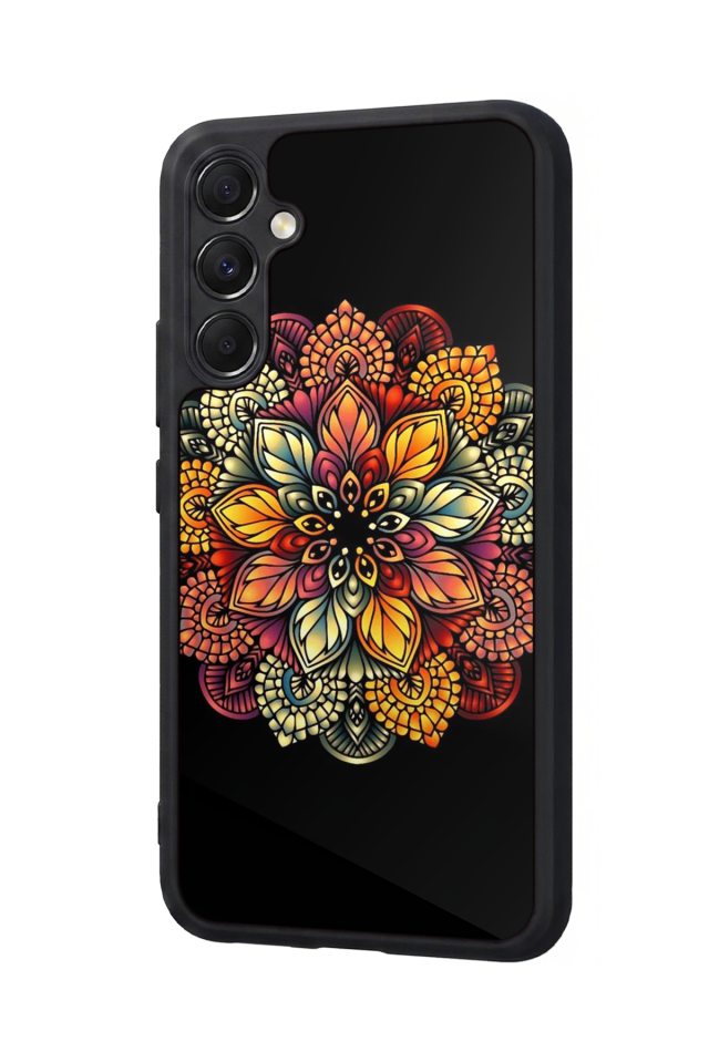 Samsung Galaxy A34 Uyumlu Mandala Tasarımlı Glossy Premium Kılıf