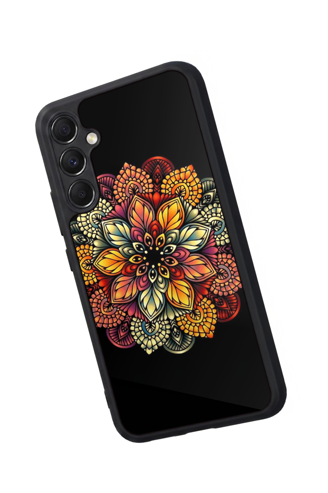Samsung Galaxy A34 Uyumlu Mandala Tasarımlı Glossy Premium Kılıf