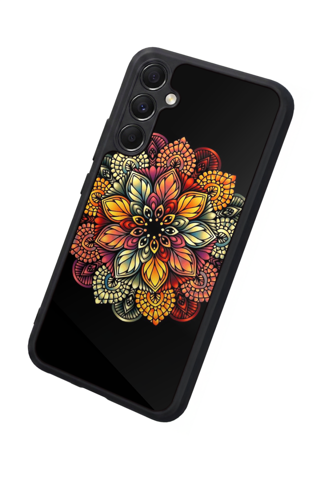 Samsung Galaxy A34 Uyumlu Mandala Tasarımlı Glossy Premium Kılıf
