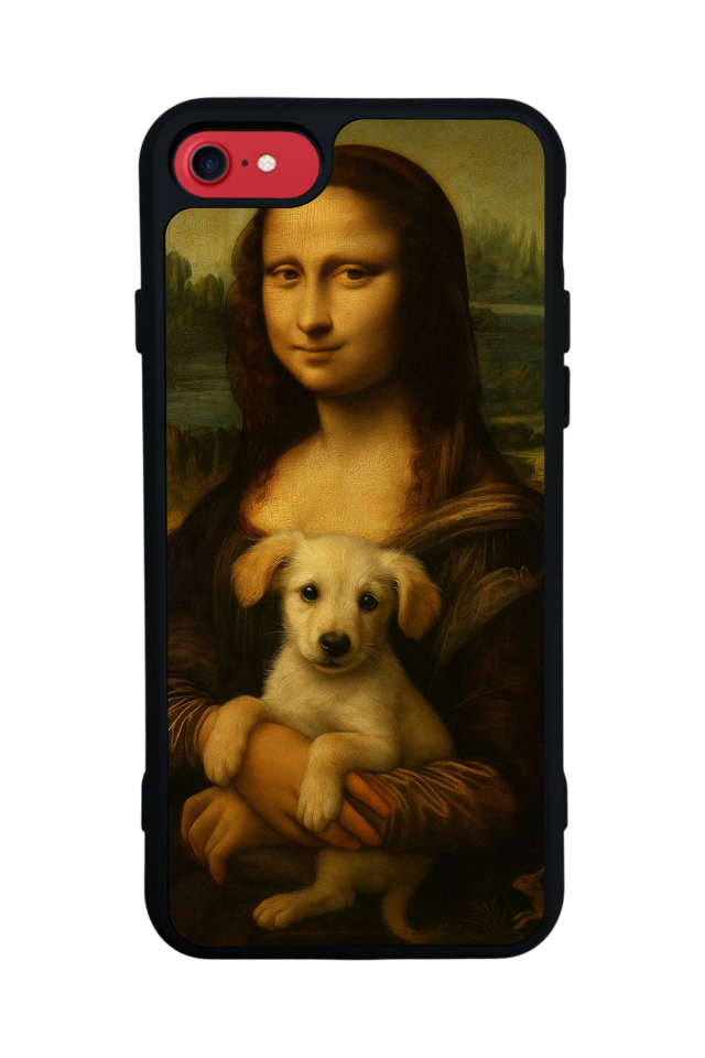 iPhone 7 Uyumlu Monalisa Tasarımlı Glossy Premium Kılıf