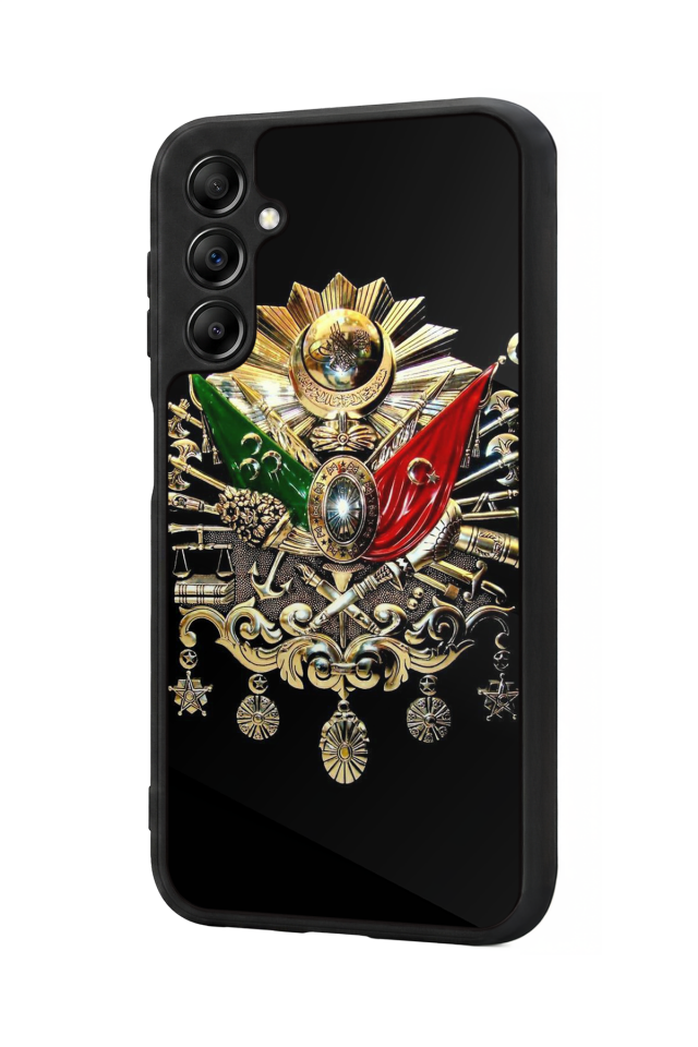 Samsung Galaxy A14 Uyumlu Osmanli Tugrasi Tasarımlı Glossy Premium Kılıf