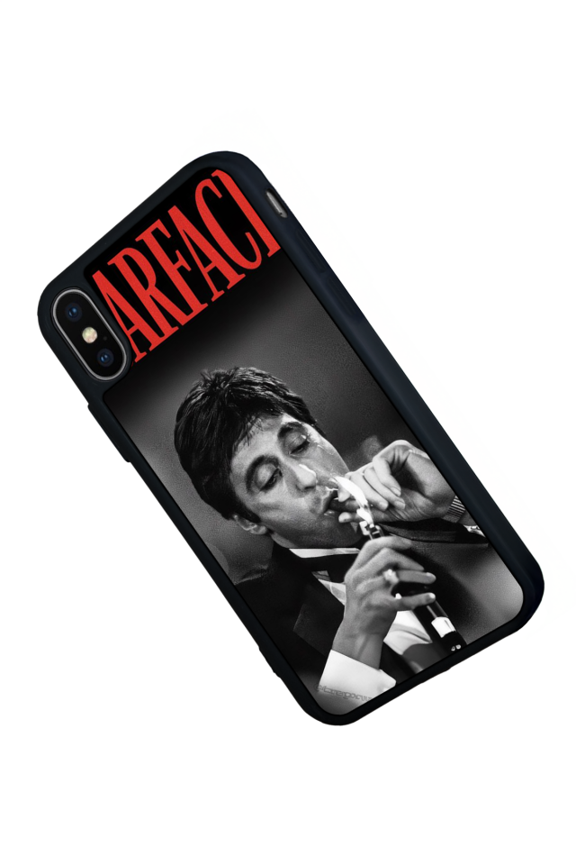 iPhone XS Max Uyumlu Scarface Tasarımlı Glossy Premium Kılıf