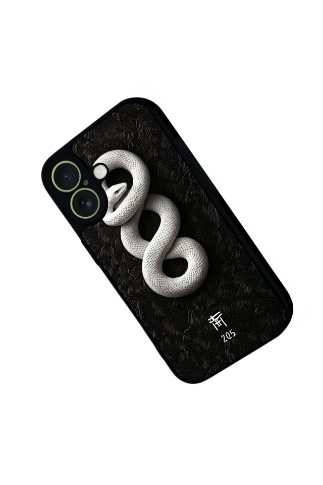 iPhone 17 Uyumlu Yılan Tasarımlı Glossy Premium Kılıf
