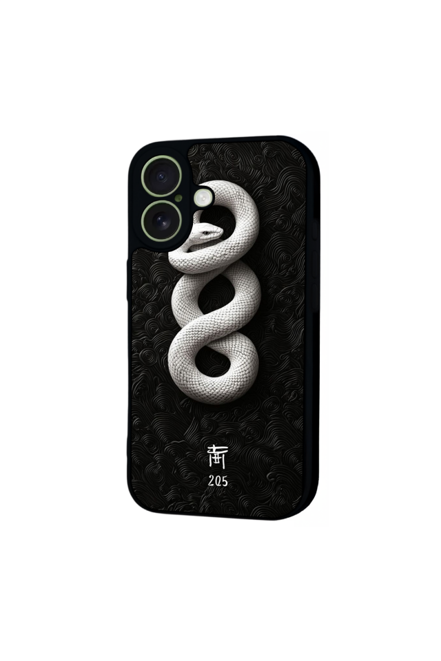 iPhone 17 Uyumlu Yılan Tasarımlı Glossy Premium Kılıf