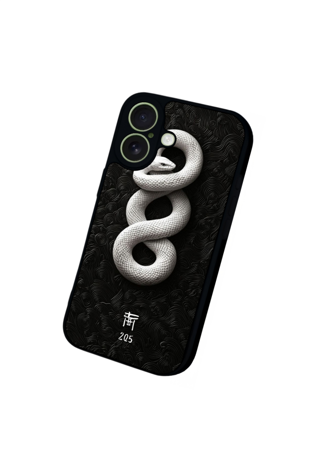 iPhone 17 Uyumlu Yılan Tasarımlı Glossy Premium Kılıf
