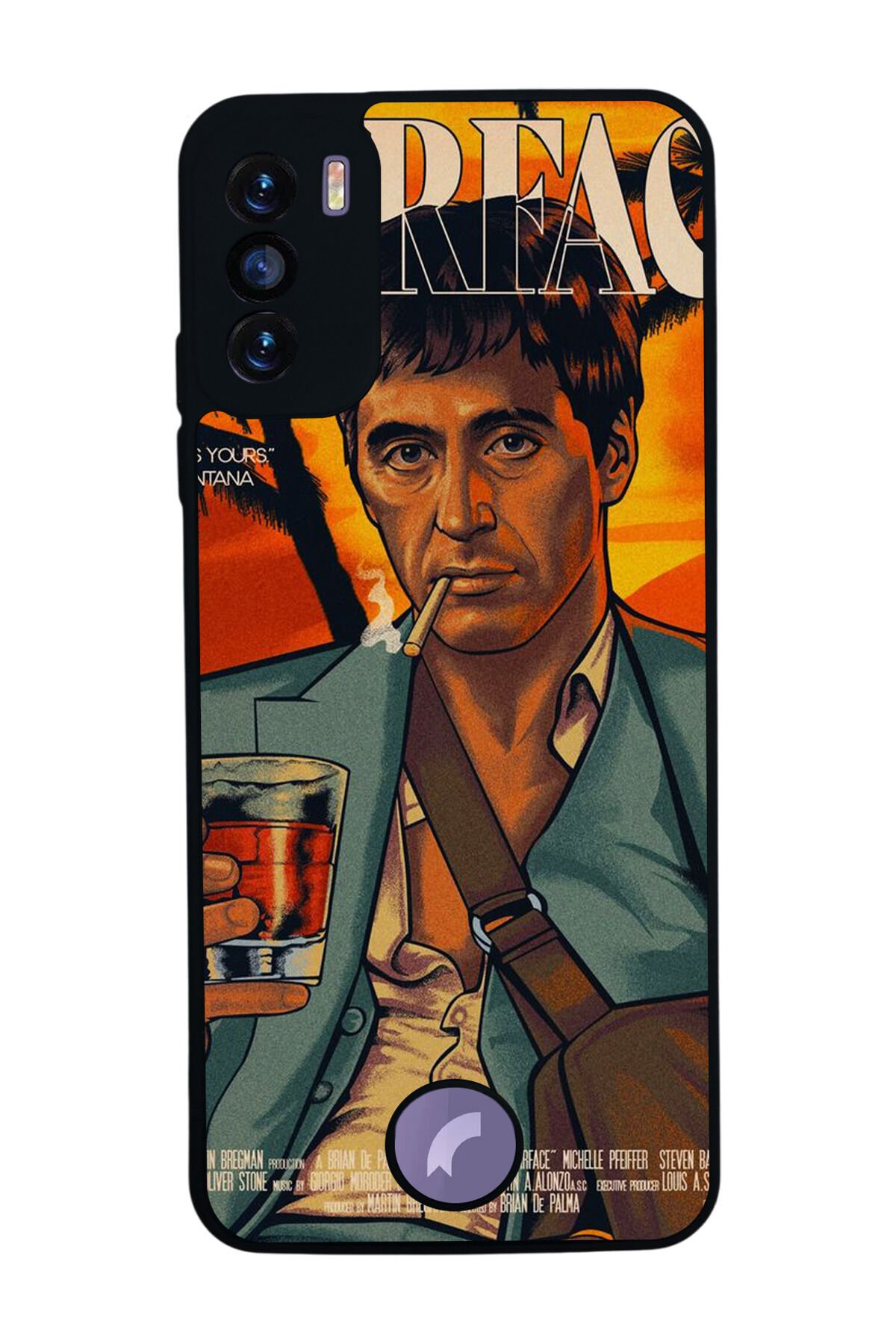 Reeder S19 Max Pro S Uyumlu Scarface Tasarımlı Glossy Premium Kılıf