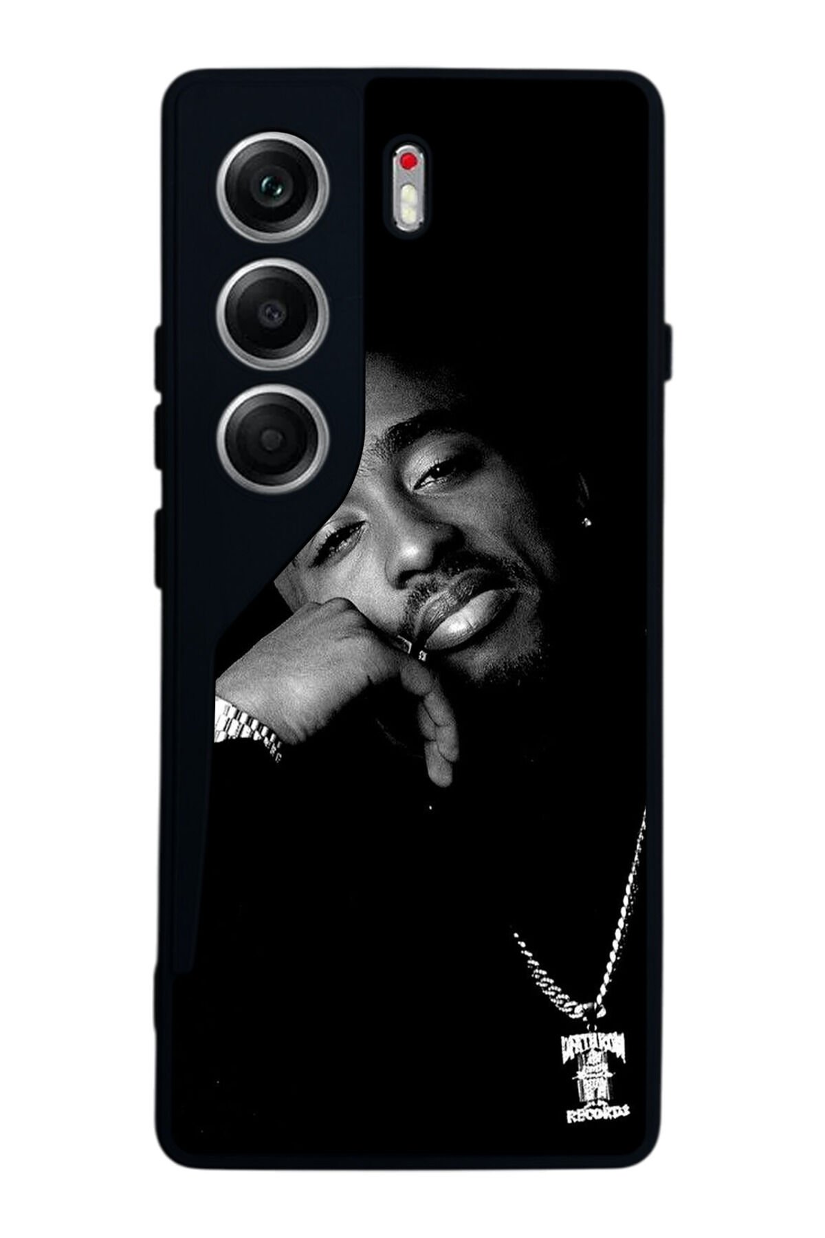 Tecno Camon 40 Uyumlu Tupac Tasarımlı Glossy Premium Kılıf