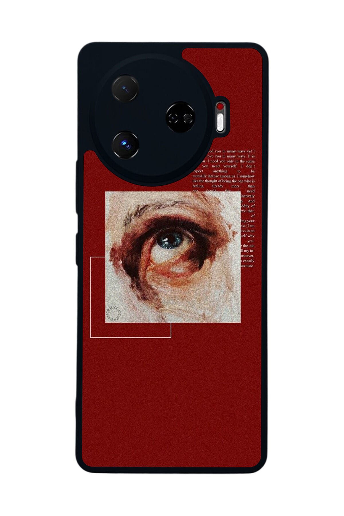 Tecno Camon 30 Pro Uyumlu Kirmizi Tasarımlı Glossy Premium Kılıf