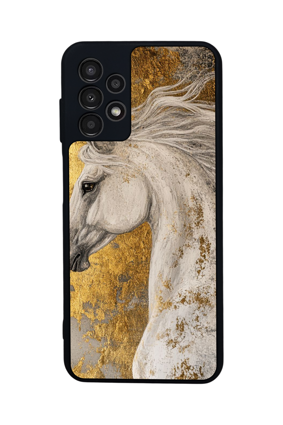 Samsung Galaxy A23 Uyumlu At Horse Tasarımlı Glossy Premium Kılıf