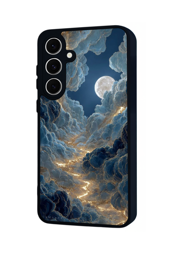 Samsung Galaxy S24 FE Uyumlu Ay Tasarımlı Glossy Premium Kılıf