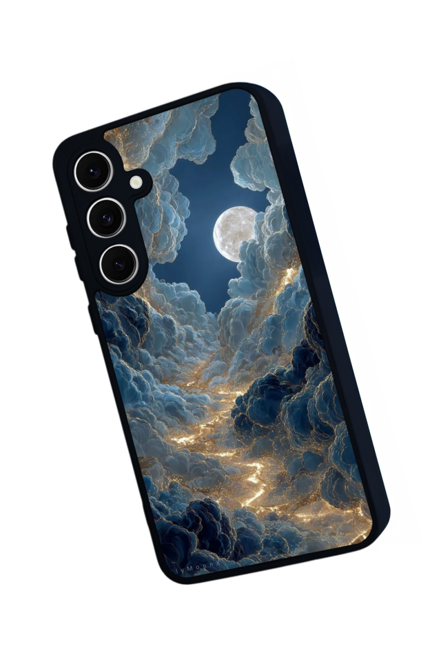 Samsung Galaxy S24 FE Uyumlu Ay Tasarımlı Glossy Premium Kılıf