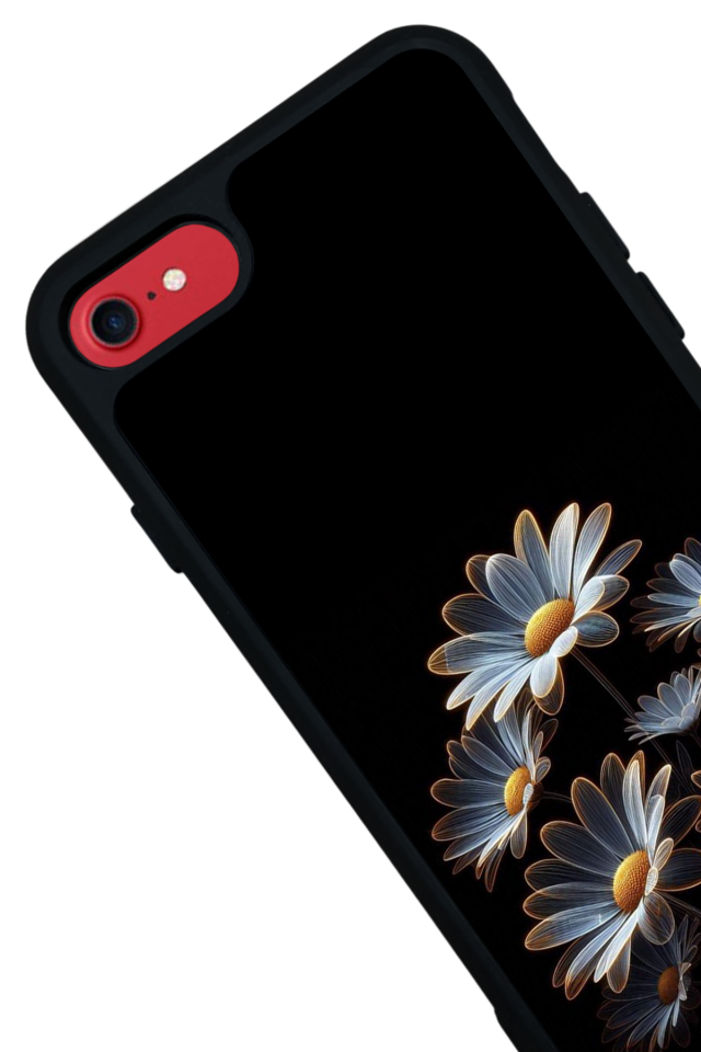 iPhone SE Uyumlu Cicek Tasarımlı Glossy Premium Kılıf