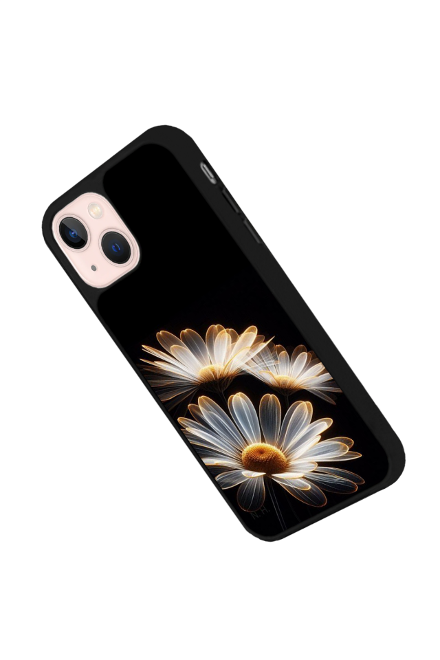 iPhone 15 Uyumlu Cicek Tasarımlı Glossy Premium Kılıf