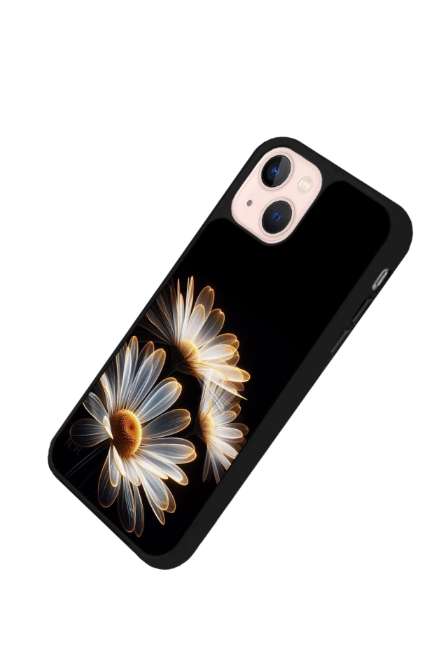 iPhone 15 Uyumlu Cicek Tasarımlı Glossy Premium Kılıf