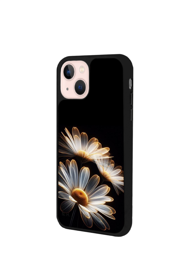 iPhone 15 Uyumlu Cicek Tasarımlı Glossy Premium Kılıf