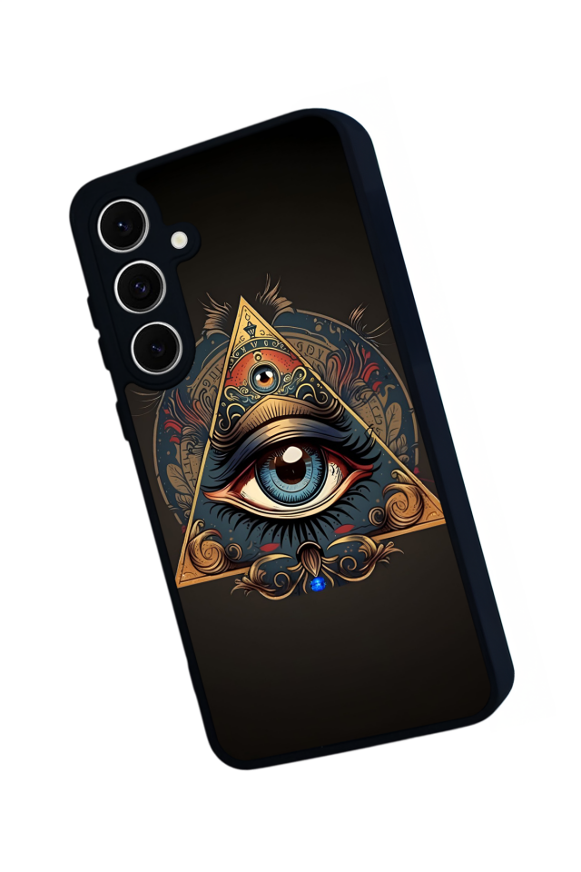 Samsung Galaxy S24 FE Uyumlu Göz Tasarımlı Glossy Premium Kılıf