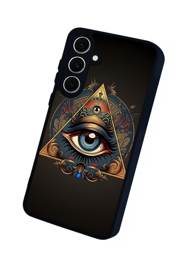 Samsung Galaxy S24 FE Uyumlu Göz Tasarımlı Glossy Premium Kılıf
