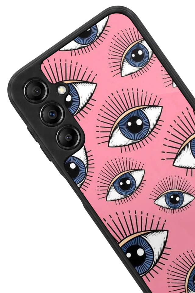 Samsung Galaxy A14 Uyumlu Göz Tasarımlı Glossy Premium Kılıf