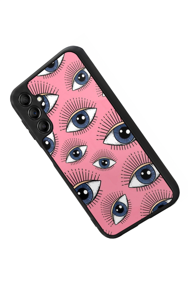 Samsung Galaxy A14 Uyumlu Göz Tasarımlı Glossy Premium Kılıf