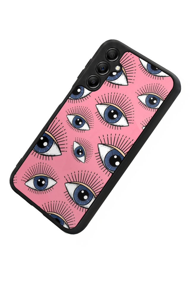 Samsung Galaxy A14 Uyumlu Göz Tasarımlı Glossy Premium Kılıf