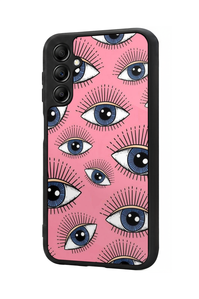 Samsung Galaxy A14 Uyumlu Göz Tasarımlı Glossy Premium Kılıf