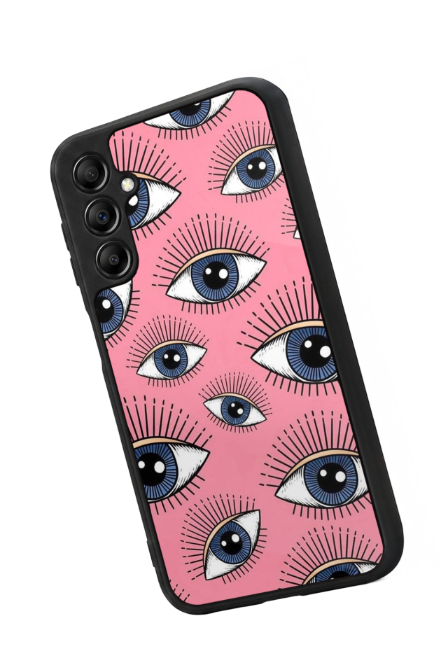 Samsung Galaxy A14 Uyumlu Göz Tasarımlı Glossy Premium Kılıf