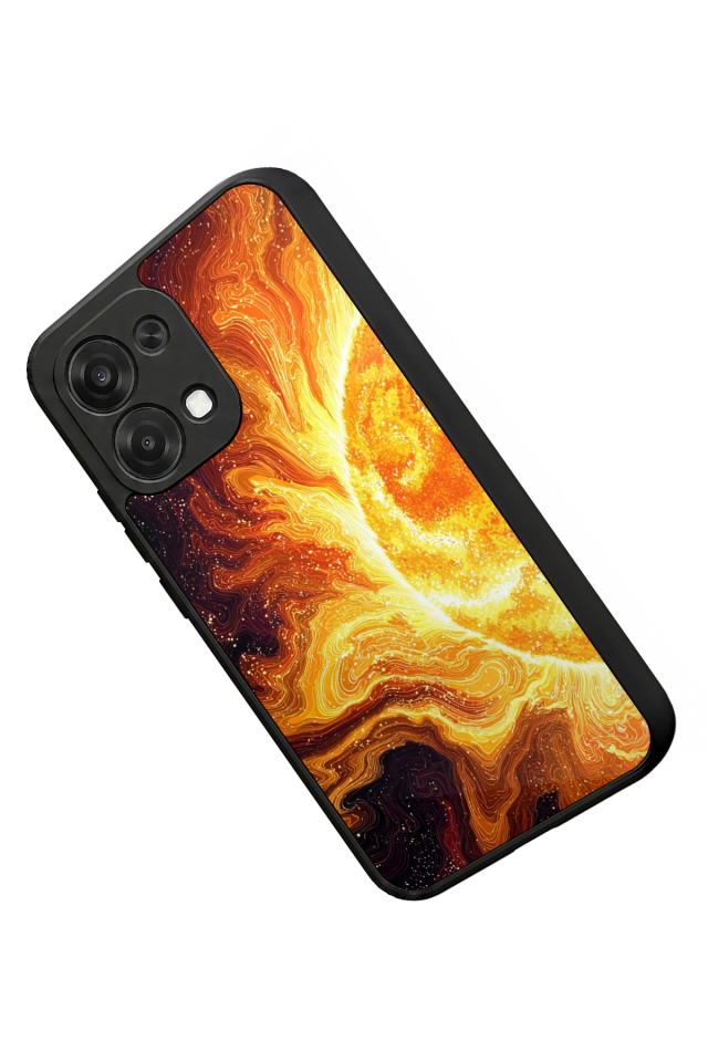 Oppo A6 Pro Uyumlu Güneş Tasarımlı Glossy Premium Kılıf