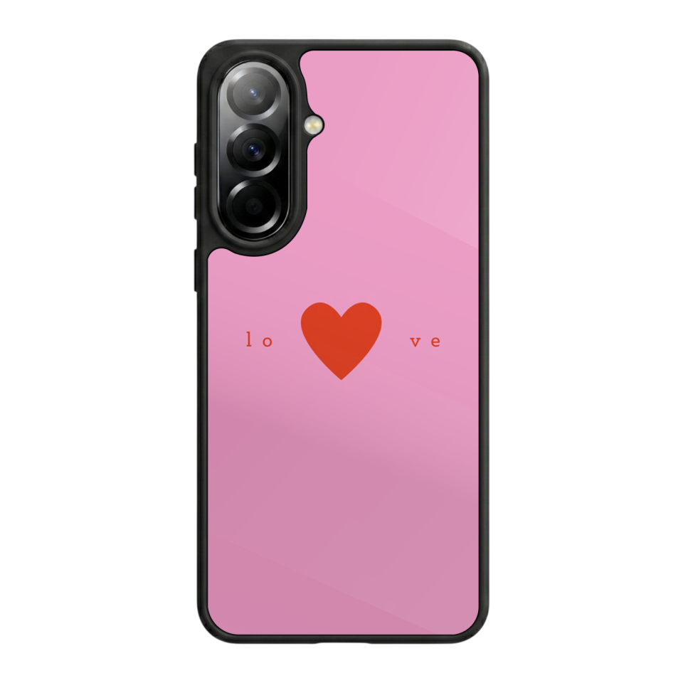 Samsung Galaxy A57 Uyumlu Kalp Love Tasarımlı Glossy Premium Kılıf
