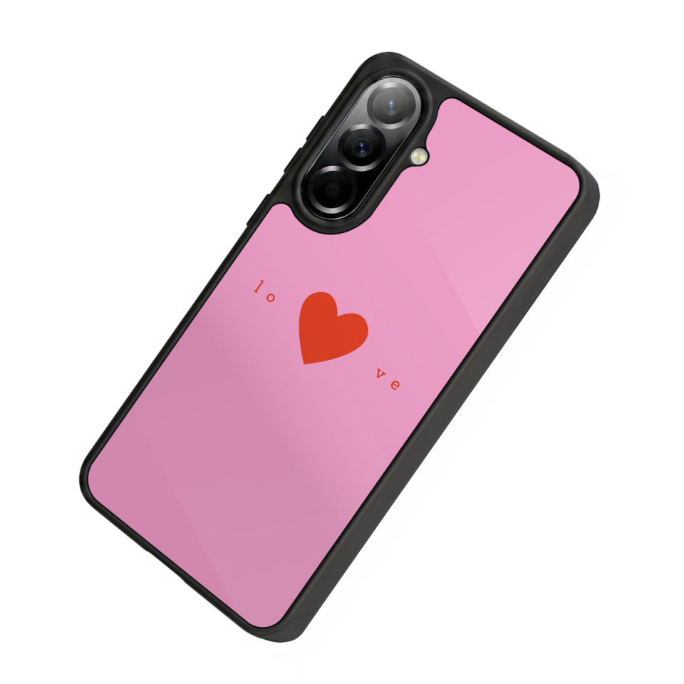 Samsung Galaxy A57 Uyumlu Kalp Love Tasarımlı Glossy Premium Kılıf
