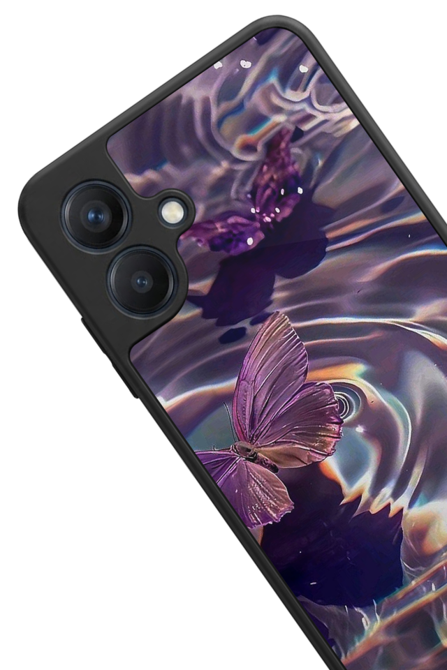 Samsung Galaxy A07 Uyumlu Kelebek Tasarımlı Glossy Premium Kılıf