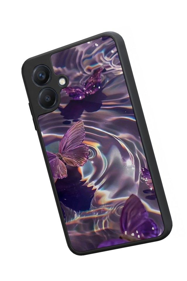 Samsung Galaxy A07 Uyumlu Kelebek Tasarımlı Glossy Premium Kılıf