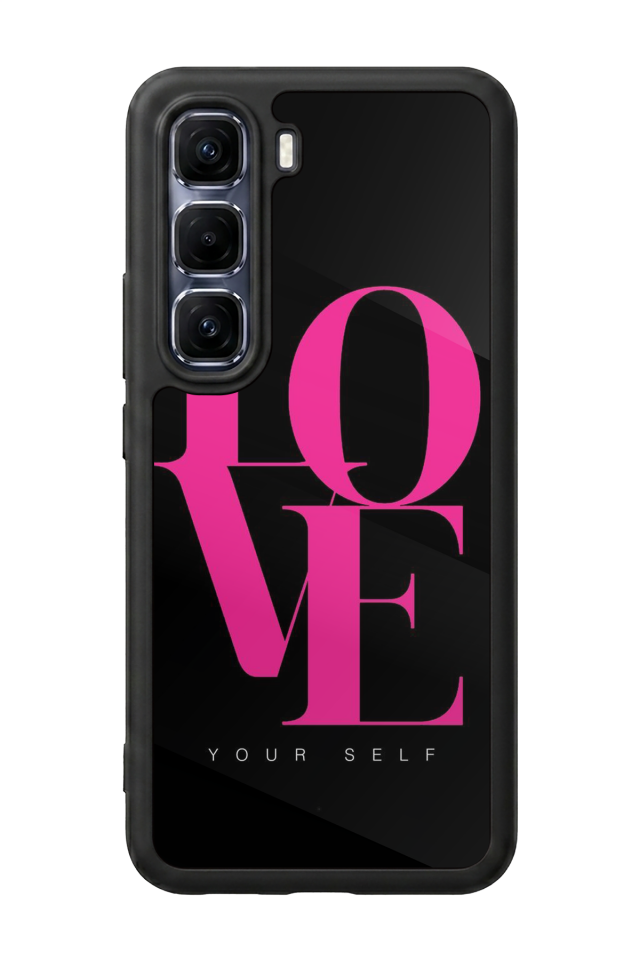 Infinix Hot 60 Pro Plus Uyumlu Love Tasarımlı Glossy Premium Kılıf