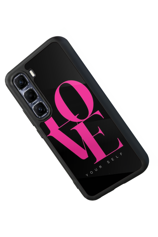 Infinix Hot 60 Pro Plus Uyumlu Love Tasarımlı Glossy Premium Kılıf