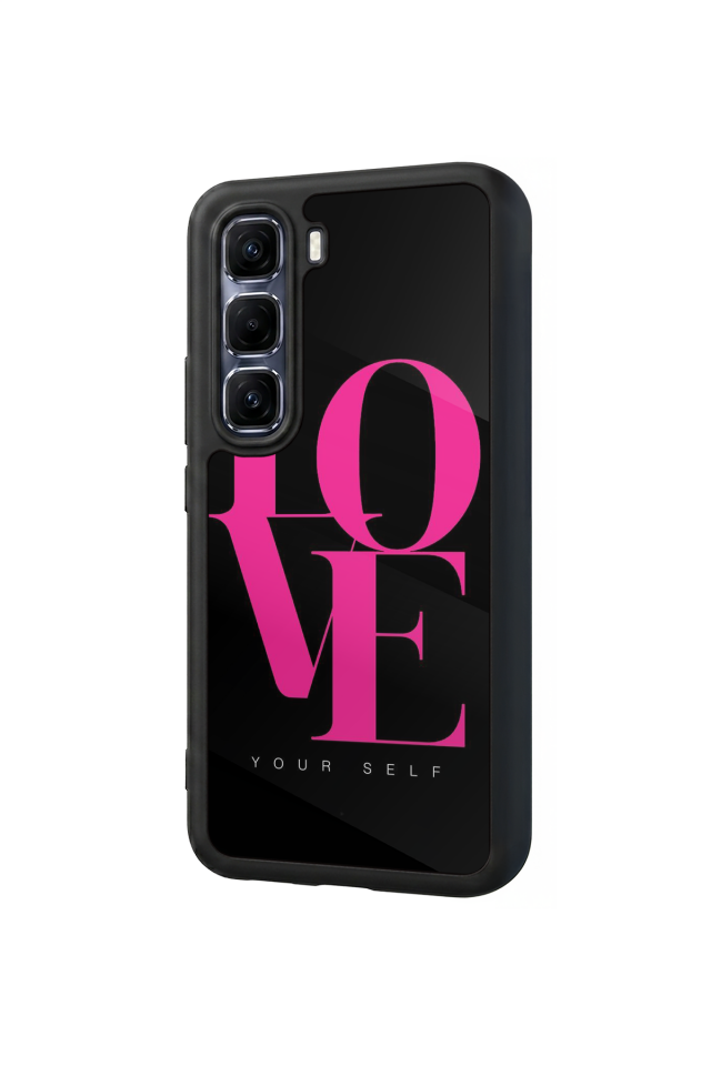 Infinix Hot 60 Pro Plus Uyumlu Love Tasarımlı Glossy Premium Kılıf