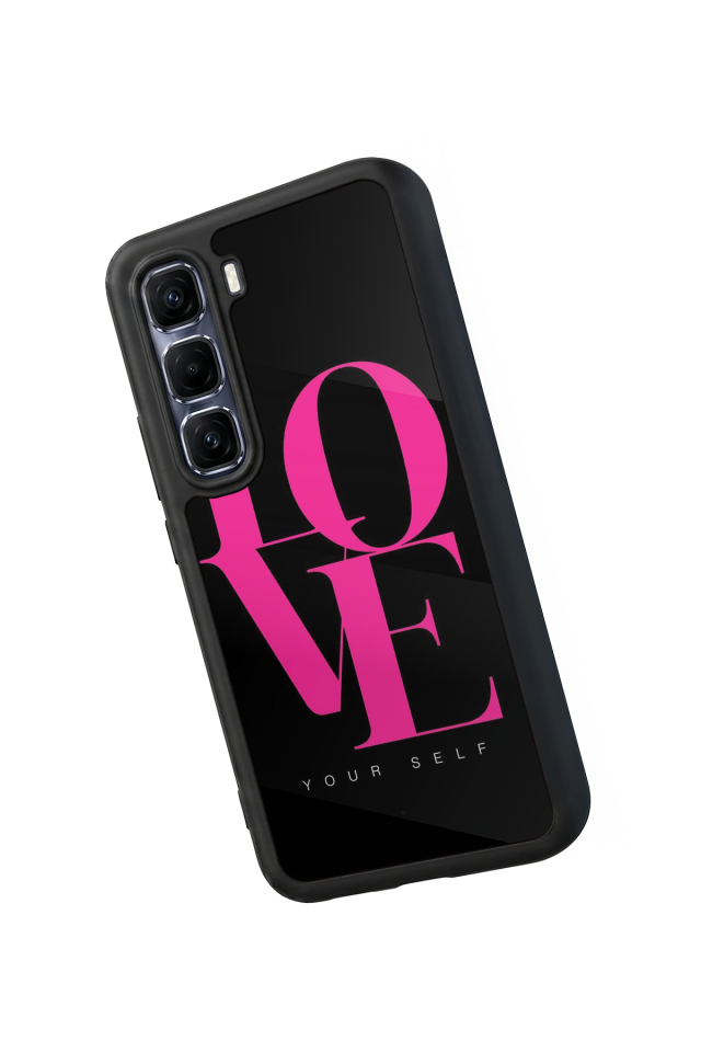 Infinix Hot 60 Pro Plus Uyumlu Love Tasarımlı Glossy Premium Kılıf