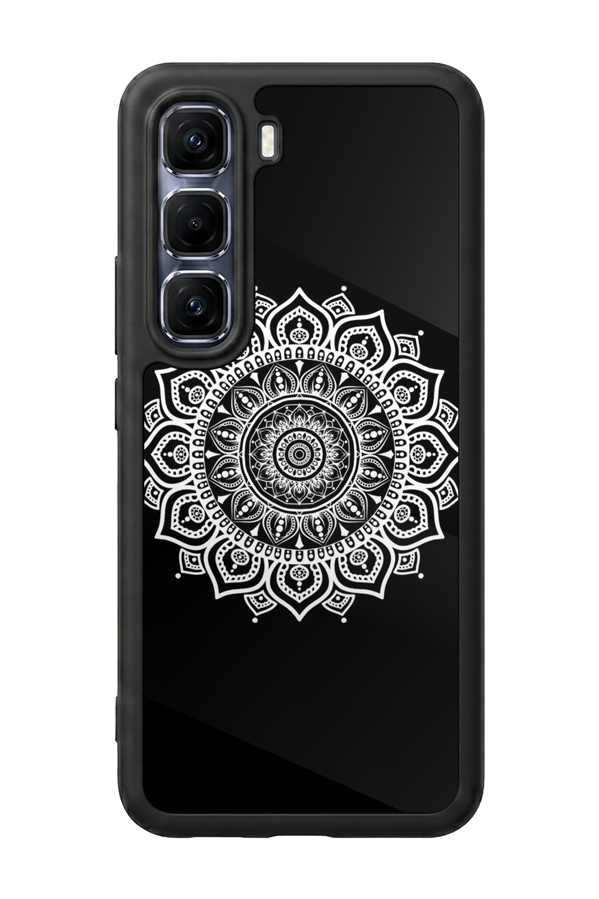 Infinix Hot 60 Pro Plus Uyumlu Mandala Tasarımlı Glossy Premium Kılıf