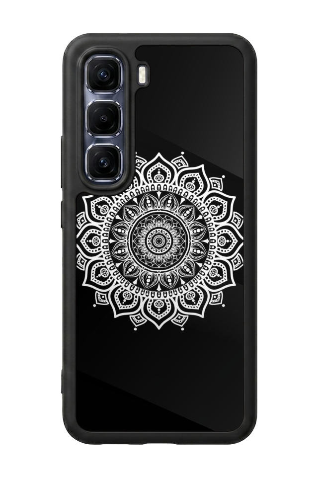 Infinix Hot 60 Pro Plus Uyumlu Mandala Tasarımlı Glossy Premium Kılıf
