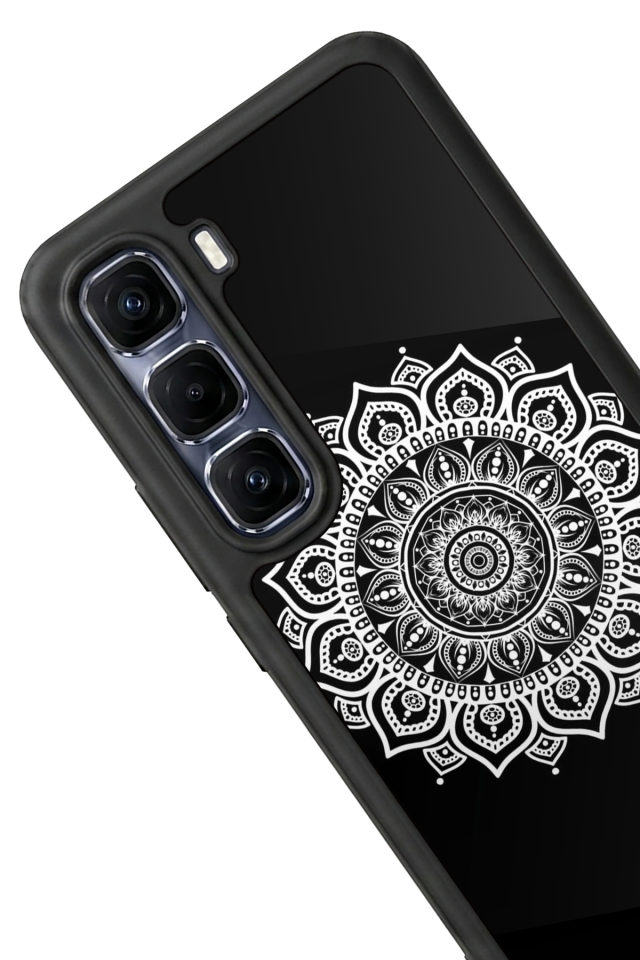 Infinix Hot 60 Pro Plus Uyumlu Mandala Tasarımlı Glossy Premium Kılıf