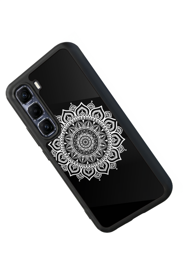 Infinix Hot 60 Pro Plus Uyumlu Mandala Tasarımlı Glossy Premium Kılıf