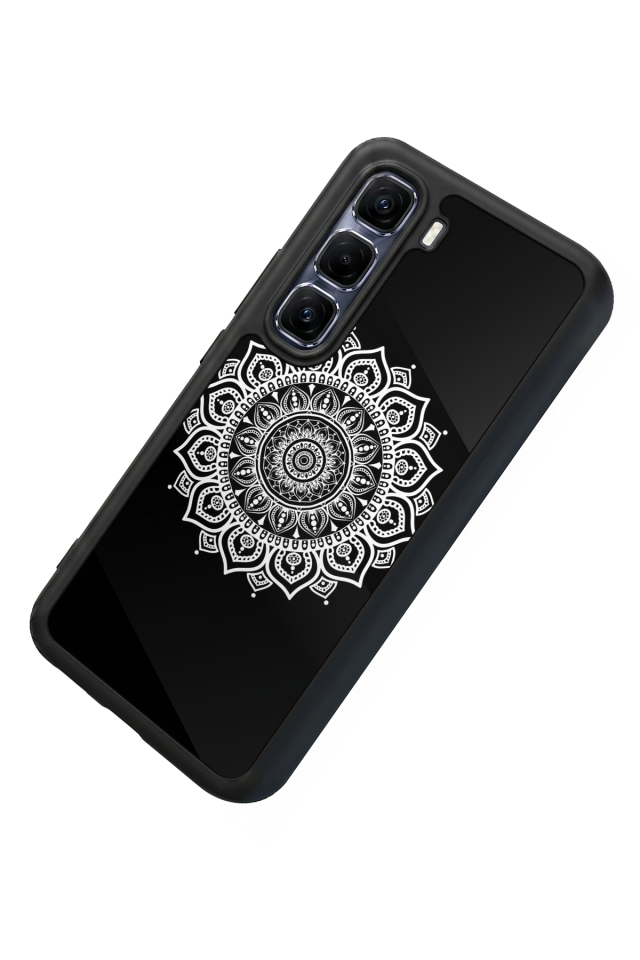 Infinix Hot 60 Pro Plus Uyumlu Mandala Tasarımlı Glossy Premium Kılıf