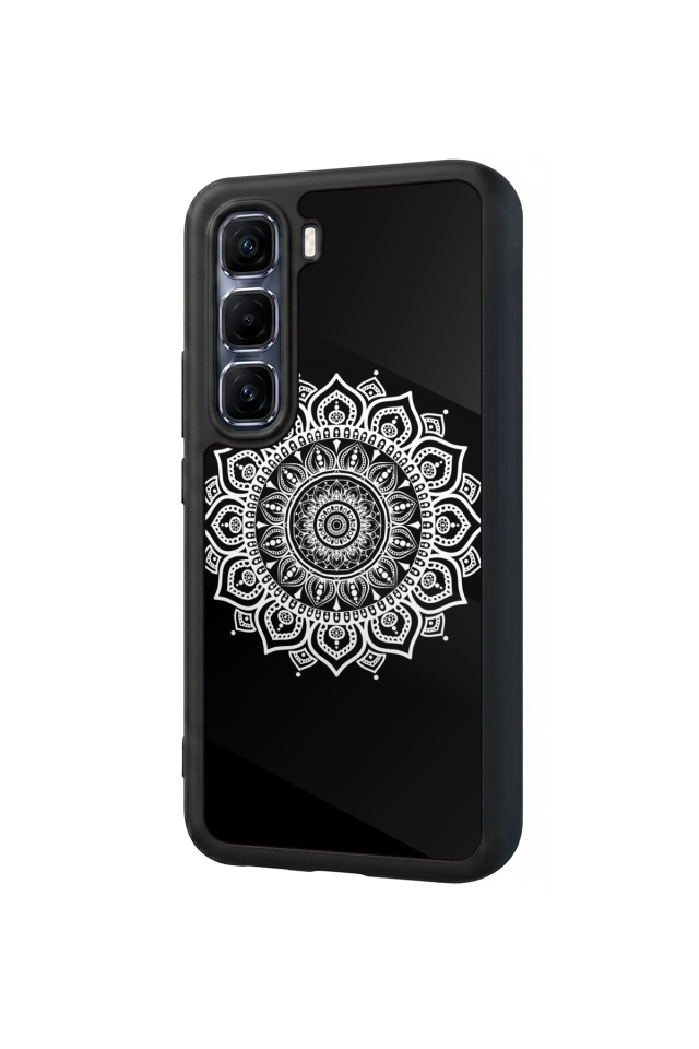 Infinix Hot 60 Pro Plus Uyumlu Mandala Tasarımlı Glossy Premium Kılıf