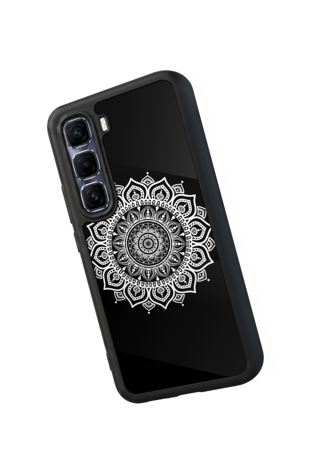 Infinix Hot 60 Pro Plus Uyumlu Mandala Tasarımlı Glossy Premium Kılıf