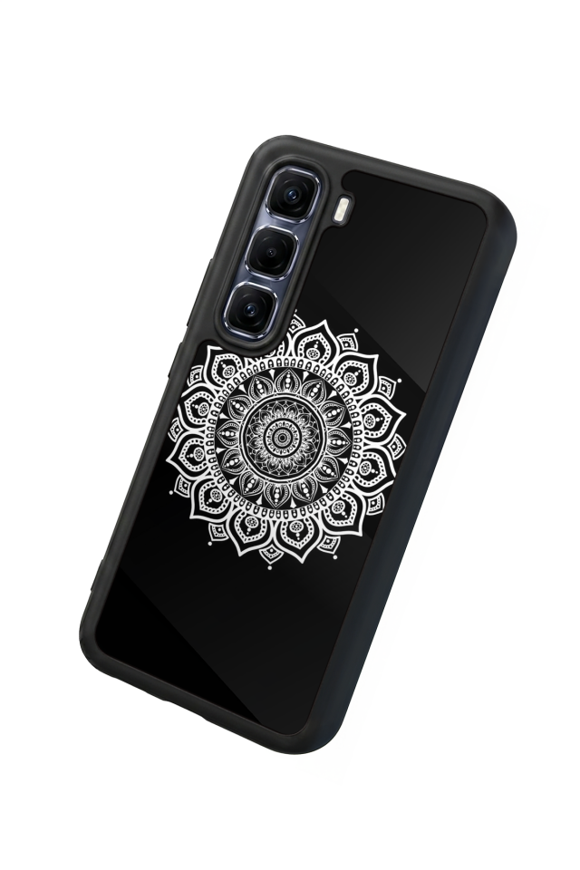 Infinix Hot 60 Pro Plus Uyumlu Mandala Tasarımlı Glossy Premium Kılıf